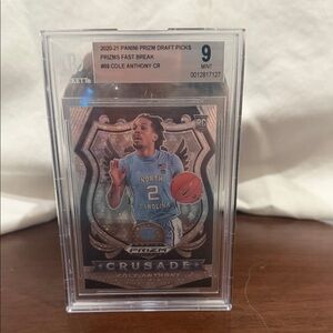 Panini Prizm Draft Picks - COLE ANTHONY - BGS MINT 9